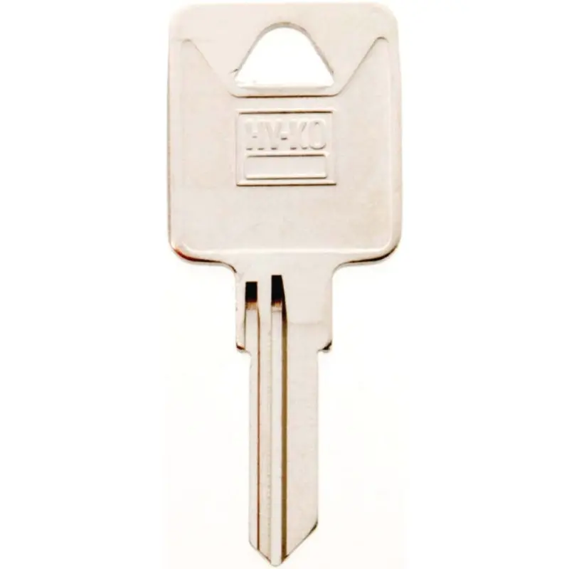 Hy-Ko 11010TM4 Key Blank, Brass, Nickel, For: Trimark Cabinet, House Locks and Padlocks