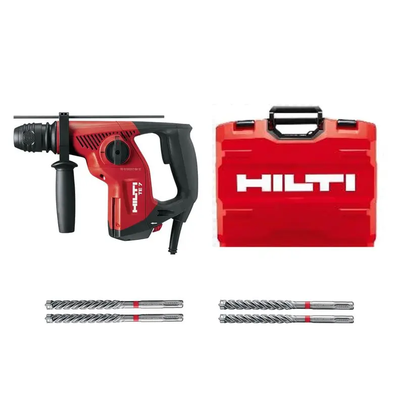 120-Volt SDS-Plus TE-7 Corded Rotary Hammer Drill Kit with 4 TE-CX Hammer Drill Bits7 / each