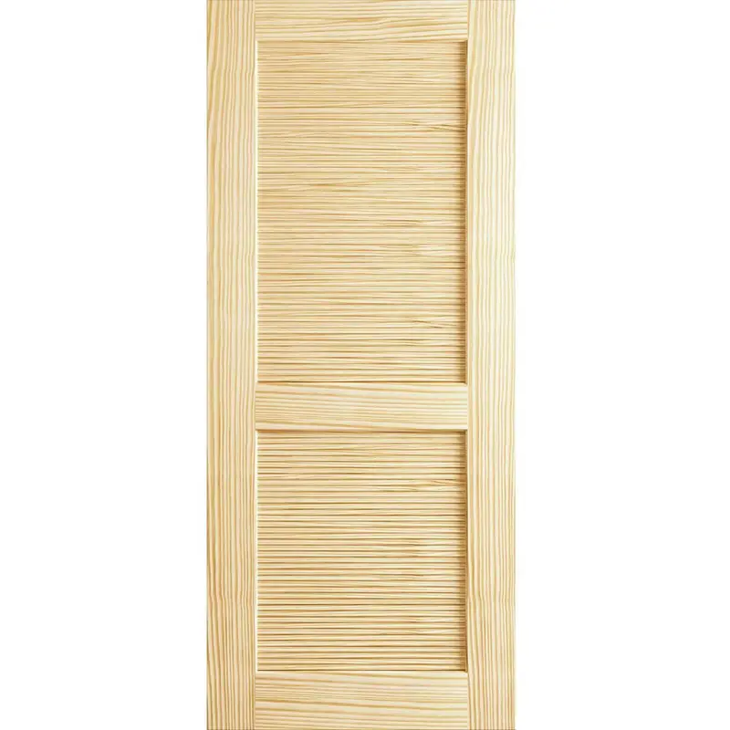 30 in. x 80 in. Louvered Solid Core Unfinished Wood Interior Door Slab38 / each