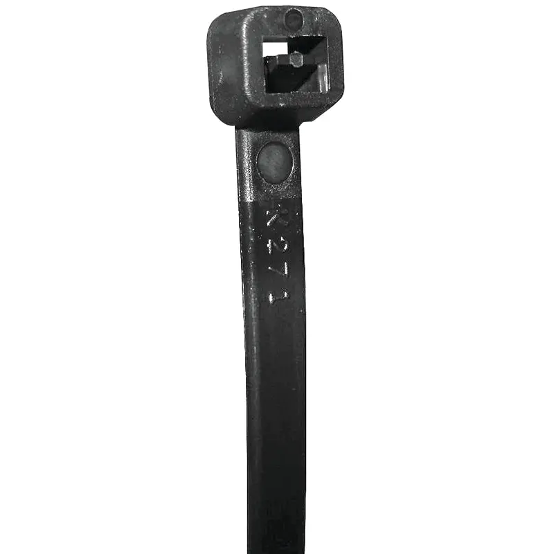 Tradeselect CTS75WP20 Cable Tie, 1.77 in Max Bundle Dia, Nylon, Black