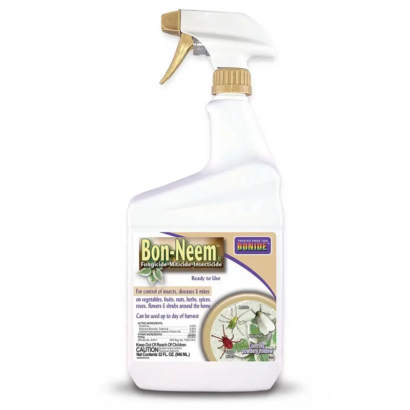Bonide Bon-Neem II 025 Insecticide, Liquid, Spray Application, Indoor, 1 qt