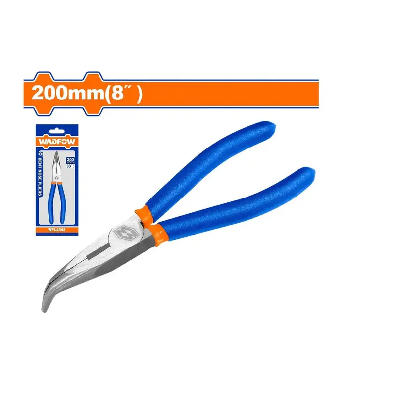 WADFOW Bent Nose Pliers 8" 200mm Tool