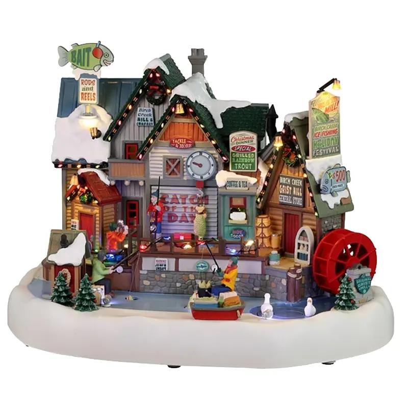 Lemax 25862 Birch Creek Ice Fishing Festival