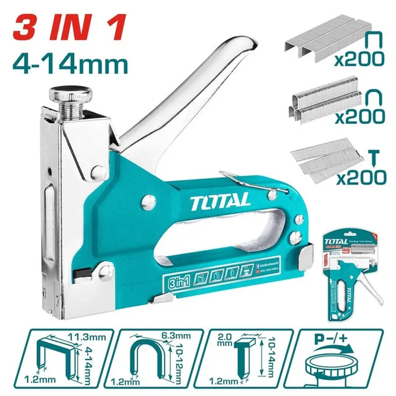 TOTAL STAPLE GUN 3 in 1 (THT31143)