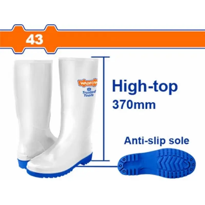Wadfow Rain Boots Size 43 White