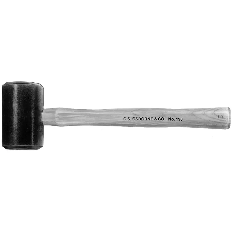 C.S. Osborne Rawhide Mallet - Solid Head - Size 4