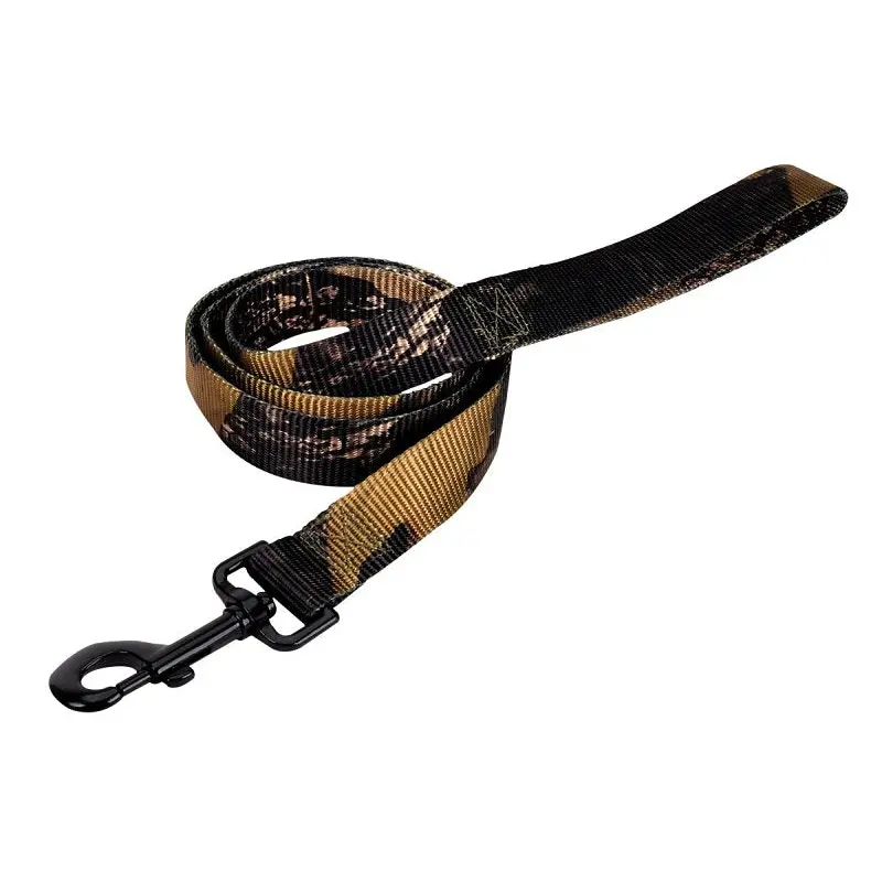 Guardian Gear 2950097 Hunting Lead, 48 in L, 1 in W, Nylon Line, Camo, Fastening Method: Spring Snap, M, L Breed