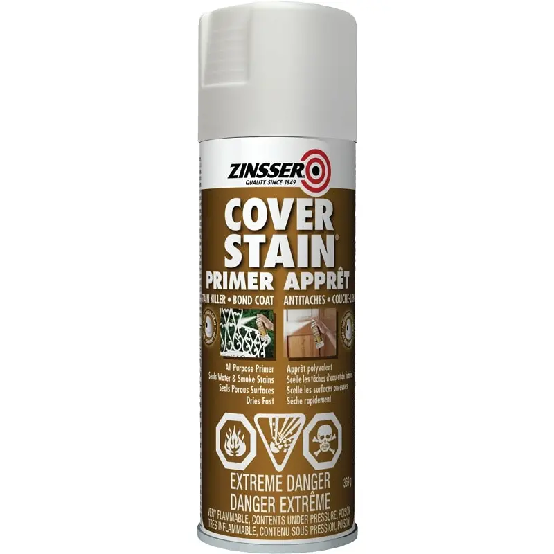 Zinsser Z03618 Primer, Flat, White, 369 g, Aerosol Can