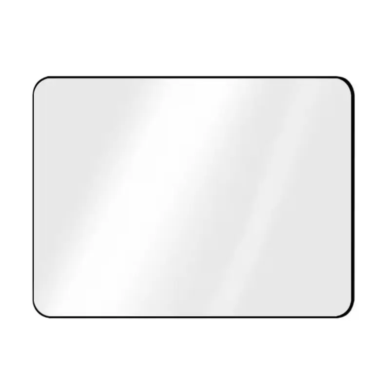 48 in. W x 36 in. H Rectangular Aluminum Alloy Framed Wall Bathroom Vanity Mirror in Black