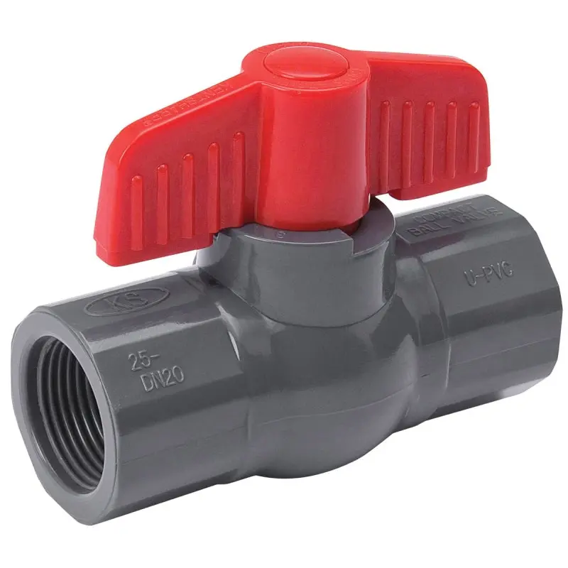 B & K 107-106 Ball Valve, 1-1/4 in Connection, FPT x FPT, 150 psi Pressure, PVC Body