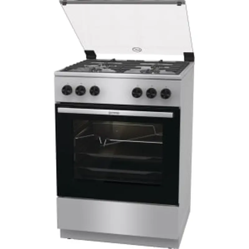 Gas cooker 60cm, 4 burners, with oven capacity 60 liters