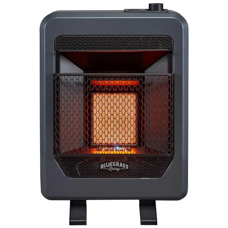 10,000 BTU Vent Free Propane Gas T-Stat Control Infrared Gas Space Heater with Base Feet14 / each