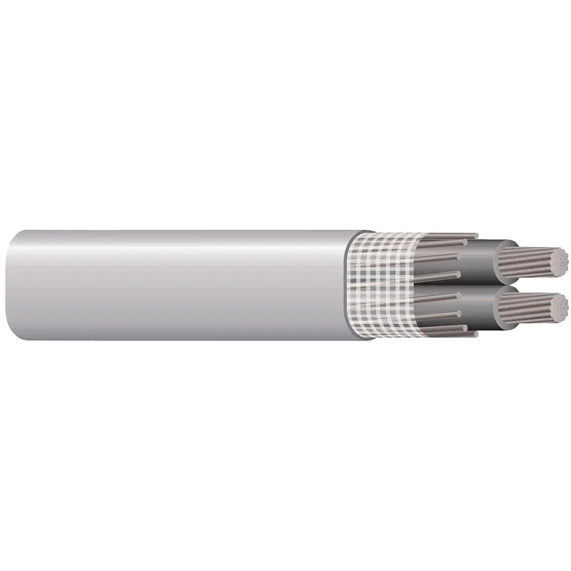 Southwire 4/0-4/0-2/0 ALUM Service Entrance Cable, 3 -Conductor, Aluminum Conductor, PVC Insulation, Gray Sheath