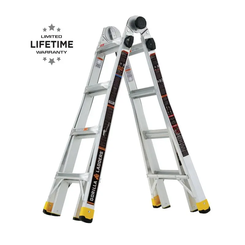 18 ft. Reach MPXA Aluminum Multi-Position Ladder with 300 lbs. Load Capacity Type IA Duty Rating21 / 36.9 / Type 1A - 300 lbs.