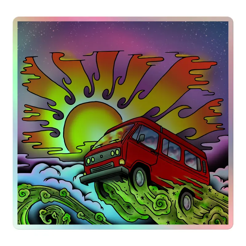 Van & Sun Holographic Sticker33