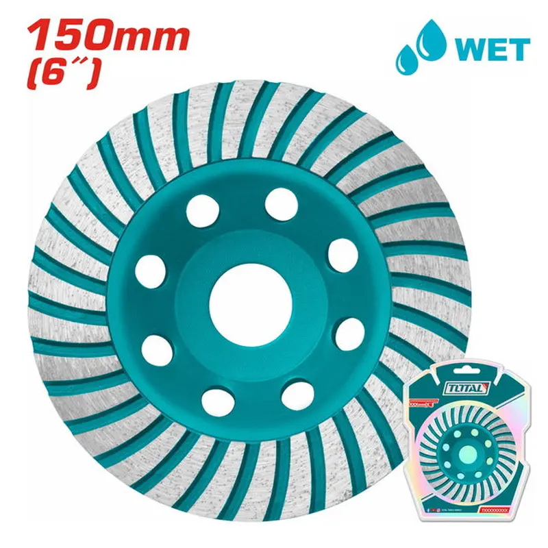 TOTAL SEGMENTED TURBO CUP GRIDDING WHEEL 150mm (TAC2411501)