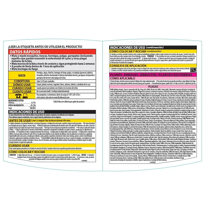 BioAdvanced 700790A RTU Lawn Insect and Fire Ant Killer, Liquid, Spray Application, Outdoor, 32 oz Bottle