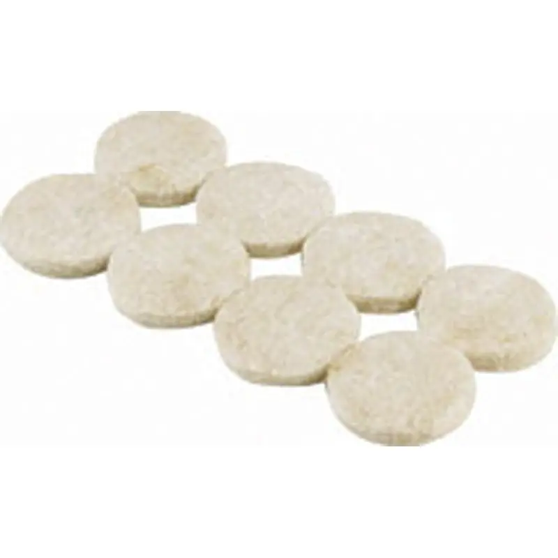 Shepherd Hardware 9928 Furniture Pad, Felt Cloth, Beige, 3 in Dia, Round