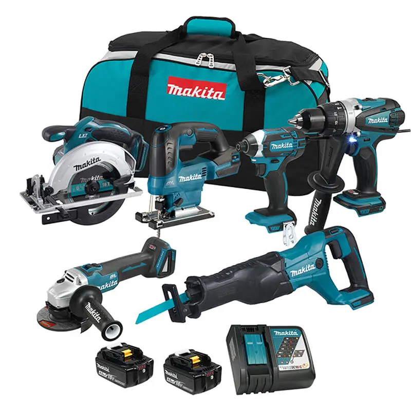 Makita DLX6123M 18V LXT 6 Tool 4amp Battery Combo Kit