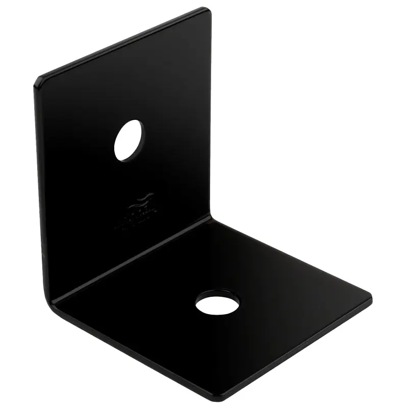 National Hardware Indio 1218BC Series N800-201 90 deg Heavy Angle, 3 in W, 3-1/4 in D, 3 in H, Steel, Black