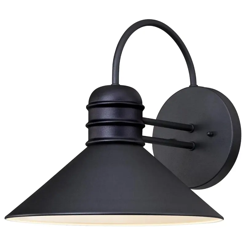 Westinghouse Watts Creek Series 6204400 Outdoor Wall Lantern, Steel Fixture, Textured Black Fixture