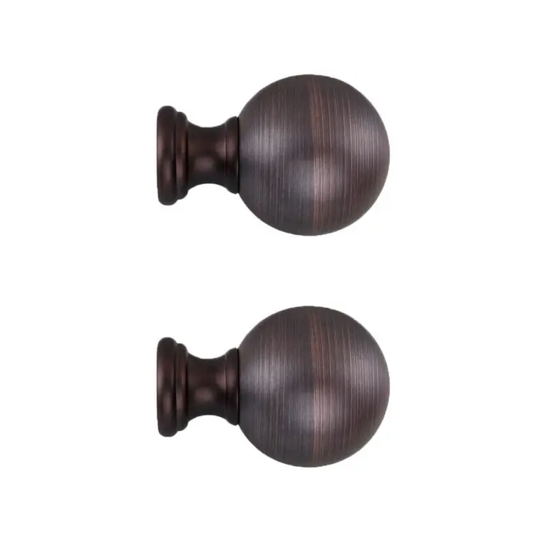allen   roth 2-Pack Oil Rubbed Bronze Curtain Rod Finials
