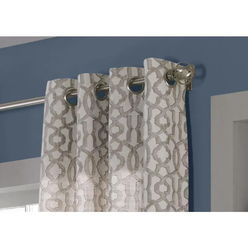allen   roth Wrenbury 84-in Taupe Polyester Light Filtering Single Curtain PanelTaupe