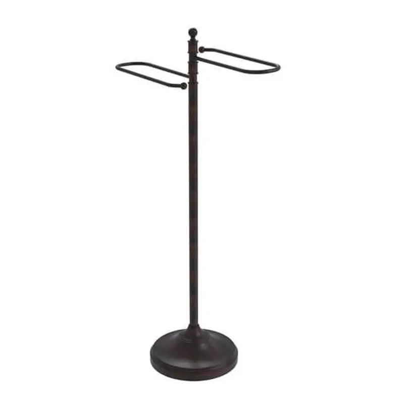 Allied Brass Traditional Free Standing Floor Bath Towel Valet in Venetian Bronze