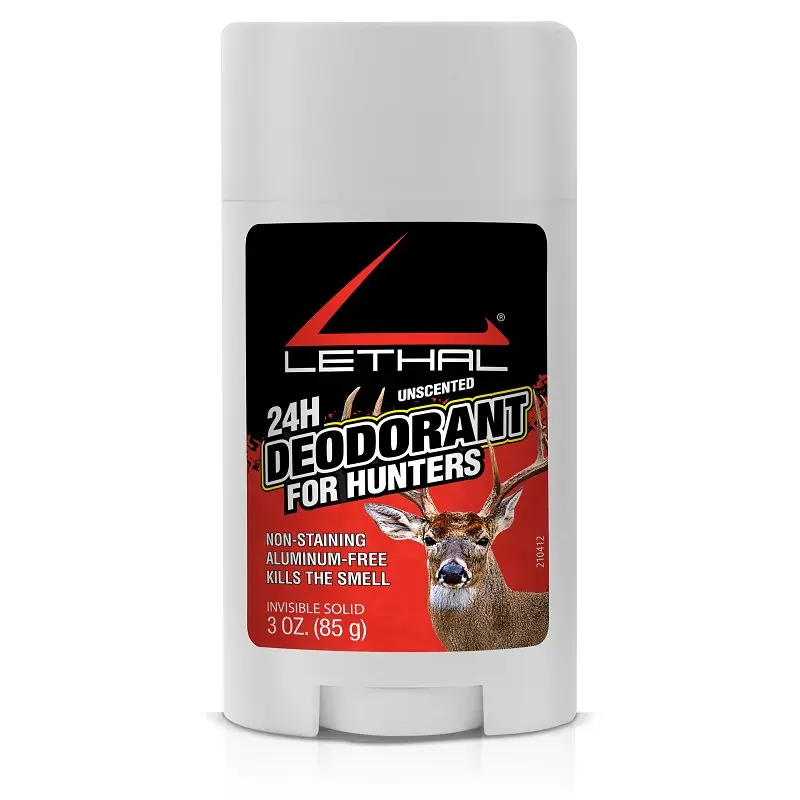 Lethal 24H UNSCENTED Series 942667-3Z24 Deodorant Stick, Odorless, Solid Gel, 3 oz