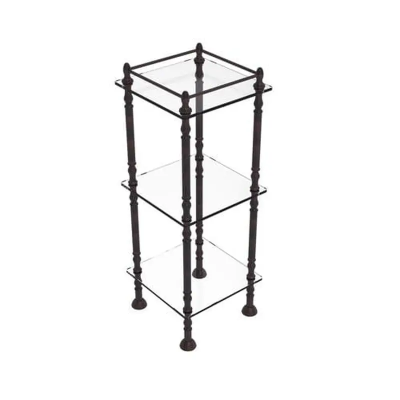 Allied Brass Three Tier Etagere with 14-in x 14-in Shelves in Venetian Bronze