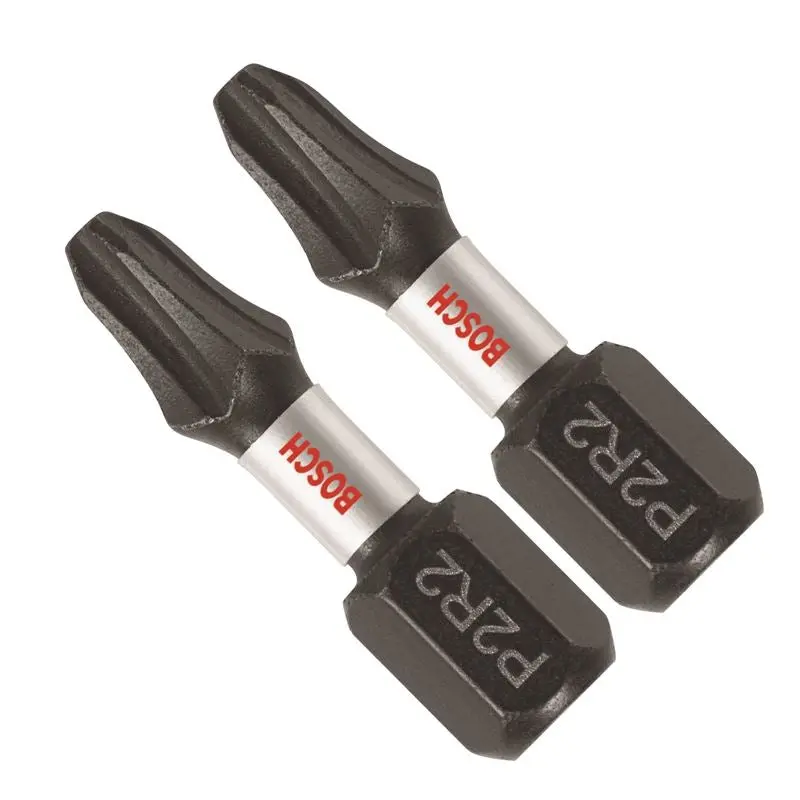 Bosch | ITP2R2102 2 pc. Impact Tough 1 In. Phillips/Square #2 Insert Bits