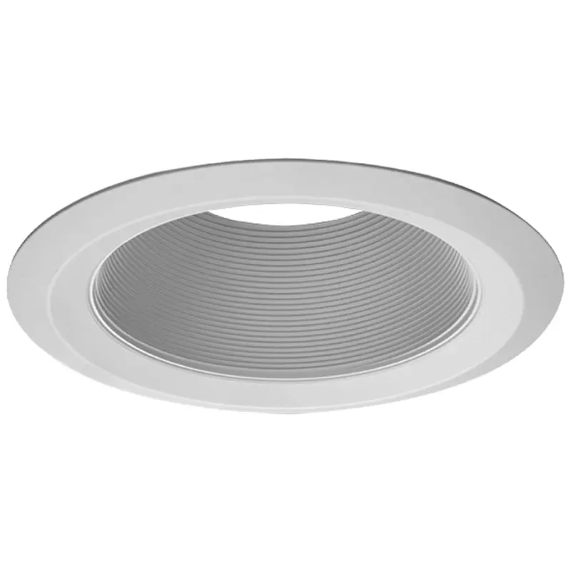 HALO ETN-6109WB Baffle Trim, 6 in Dia Recessed Can, Plastic Body, White