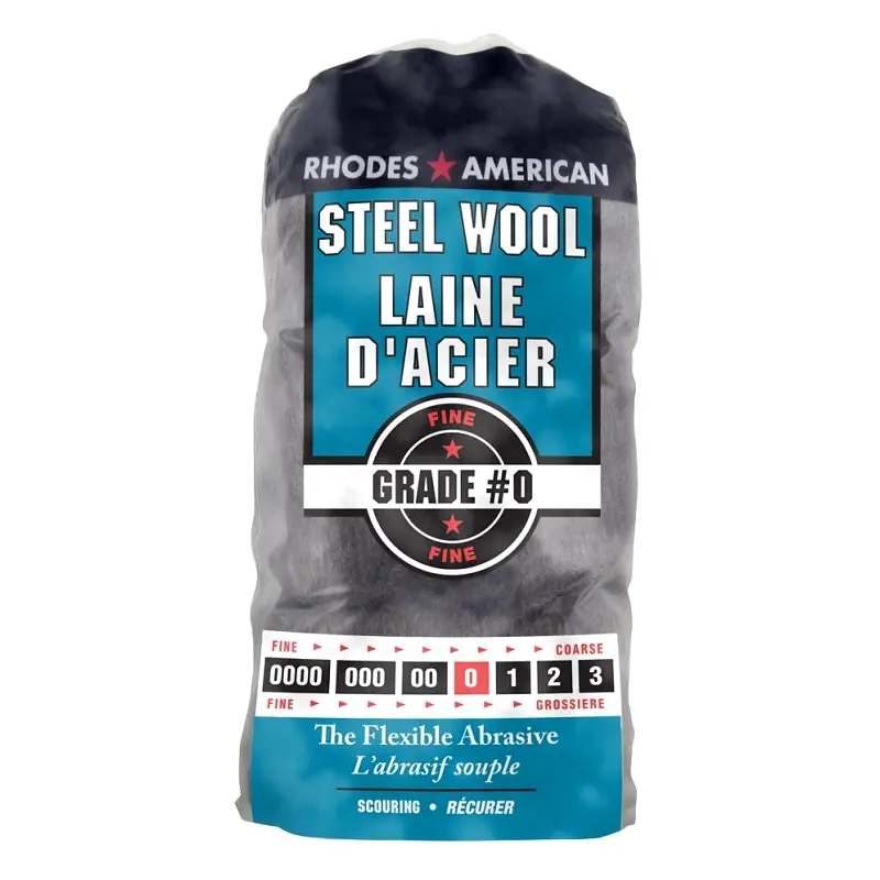 Homax 10121155 Steel Wool, #0 Grit, Fine, Gray