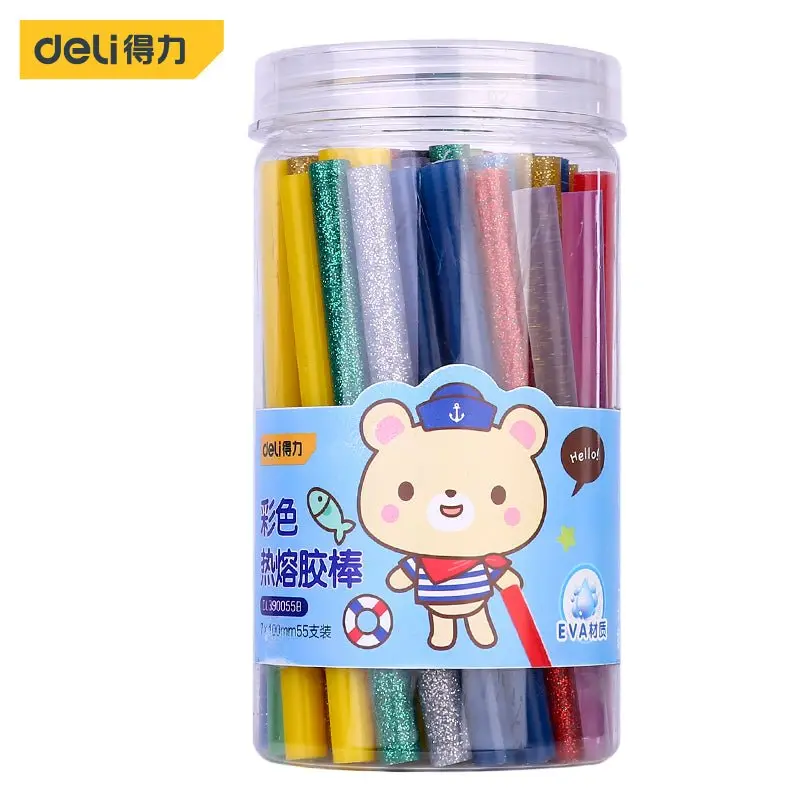 Deli Hot Melt Glue Stick 7x100mm 55PCS | DL390055B