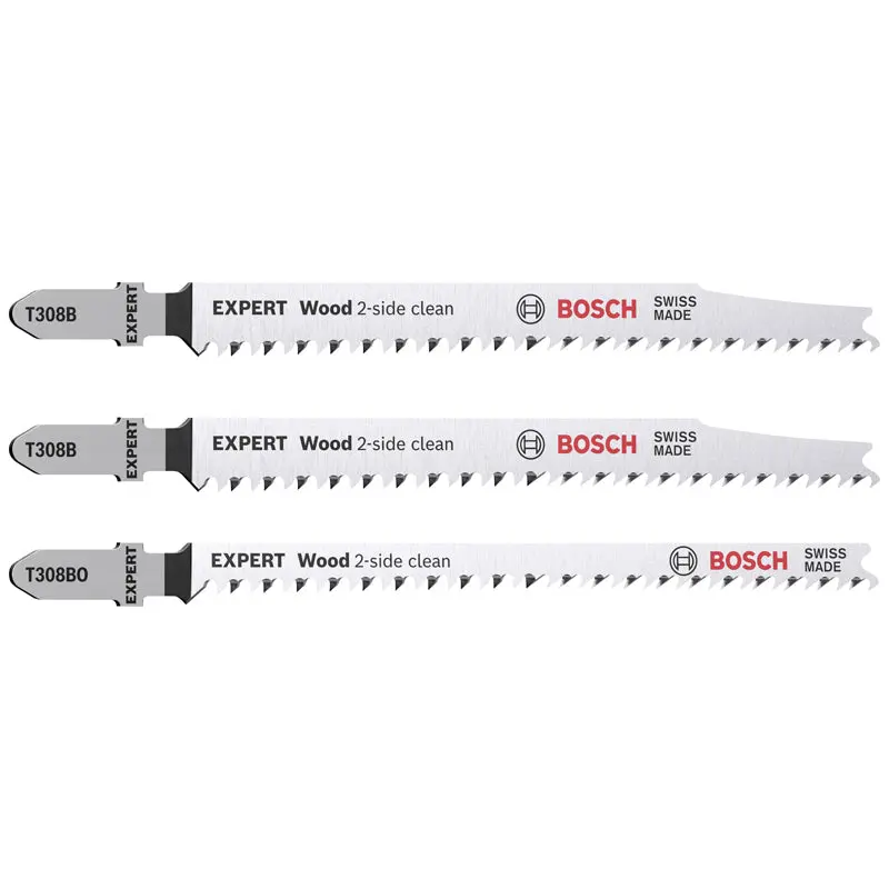 JSB 3pc Set Wood 2-side clean (2x T308B, 1x T308BO)