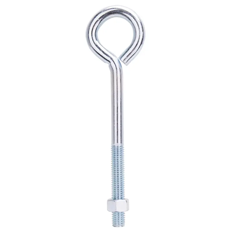 ProSource LR289 Eye Bolt, 12.8 mm Thread, Machine Thread, 3 in L Thread, 2-3/16 in Dia Eye, 587 lb Working Load, Steel