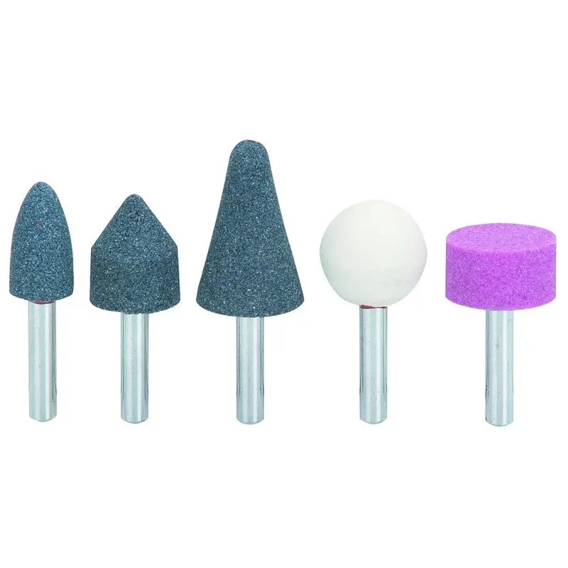 5 Pc. Stone Rotary Grinding Bits with 1/4 in. Shank