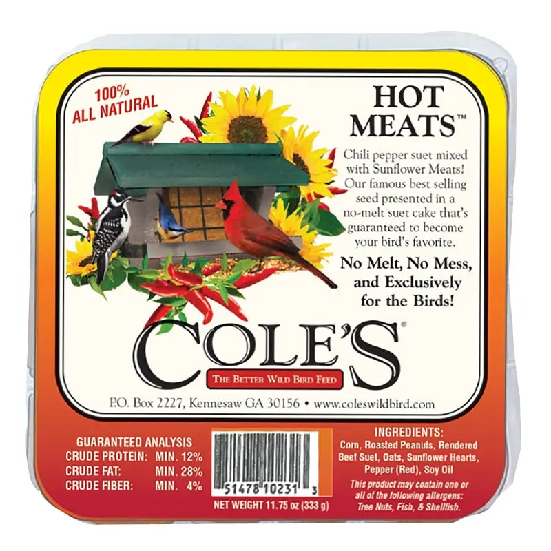 Cole's Hot Meats HMSU Suet Cake, 11.75 oz