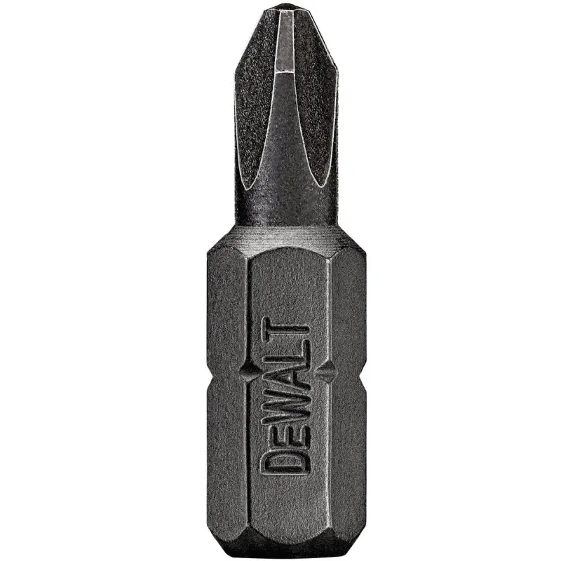 DeWALT DWA1PR2IR2 Insert Bit, #2 Drive, Phillips Drive, 1/4 in Shank, Hex Shank, 1 in L, S2 Modified Steel