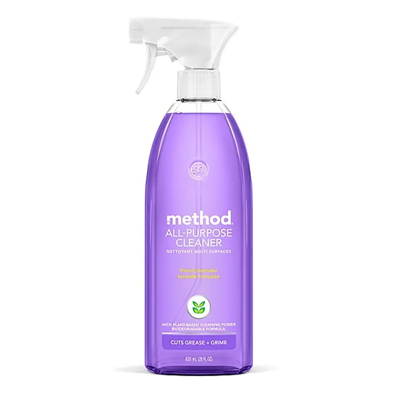 method 00005 Cleaner, 28 oz Aerosol Can, Liquid, French Lavender, Clear