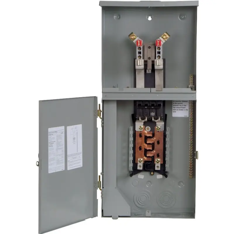 Siemens MC0816B1200RCT Meter Combination Load Center, 200 A, 8 -Space, 4 -Jaw, 16 -Circuit, NEMA 3R Enclosure