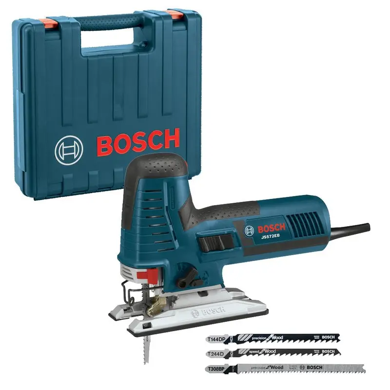 7.2 Amp Corded Variable Speed Barrel-Grip Jig Saw Kit with Assorted Blades and Carrying Case