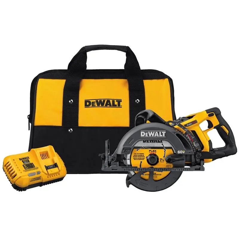 DCS577X1 FLEXVOLT 60V MAX* 7-1/4 in. Cordless Worm Drive Style Saw (9.0Ah Battery)