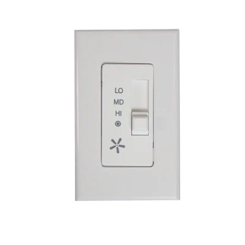 3-Speed Single Slide White Fan Switch