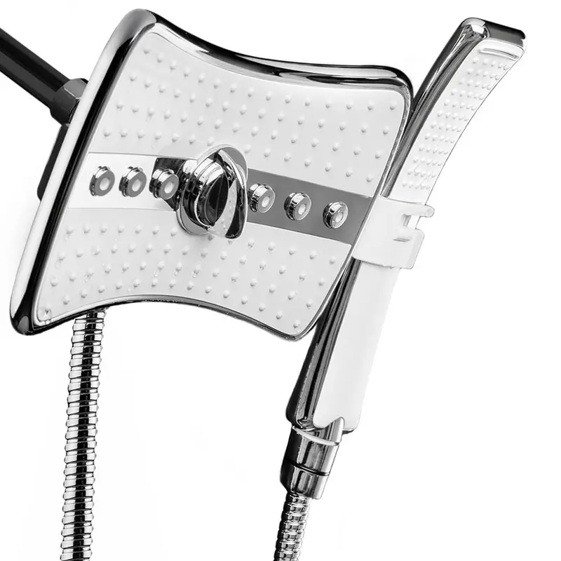 4-spray 9 in. Dual Shower Head and Handheld Shower Head in Chrome2.3 / box
