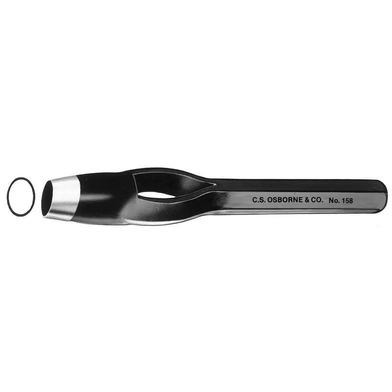 C.S. Osborne Oval Punch # 158-8; - 5/16" x 7/32"