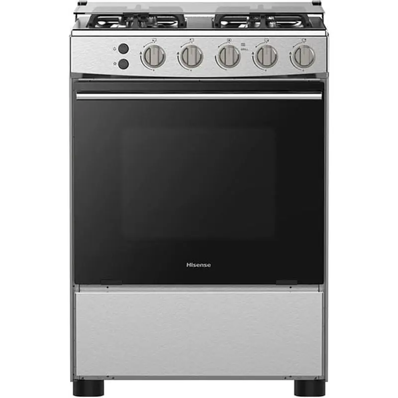 Hisense 60cm Free Standing Gas Cooker 4 Gas Burners | HFG60121X