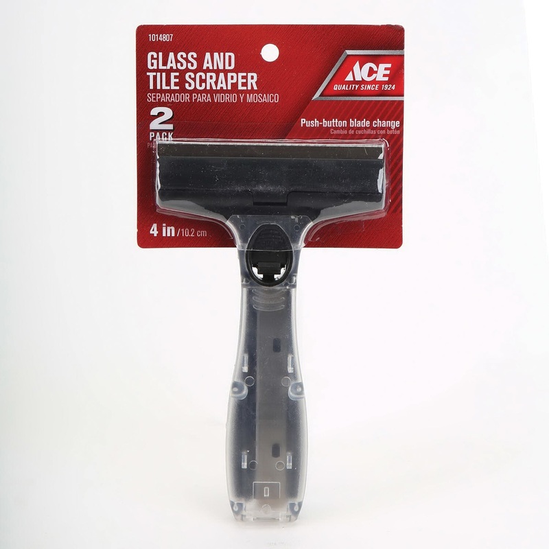 ACE 6010907 Glass and Tile Scraper Kit, 4 in W Blade, High Carbon Steel Blade
