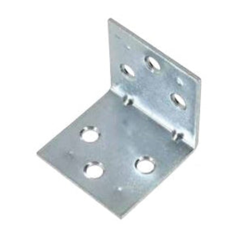 HARDWARE ESSENTIALS 851147 Double Wide Corner Brace, 2 in L, Steel, Zinc-Plated