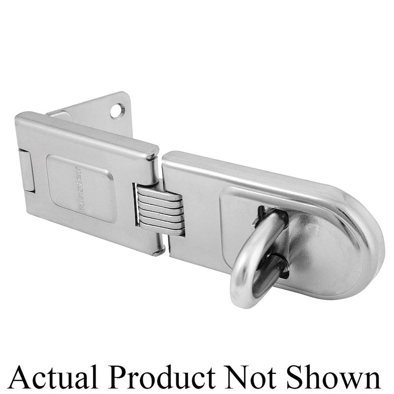 Master Lock 720D Hasp and Hasp Lock, Hardened Steel, Zinc-Plated